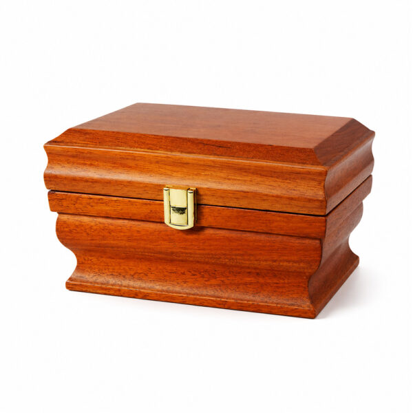 urna funeraria de madera heart gold