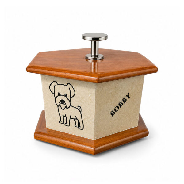 Urna para mascotas hexagonal mini afrodita